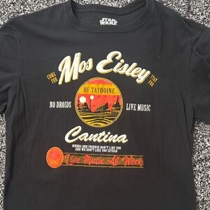 Star Wars - Men's Black Mos Eisley Cantina Tee- Large